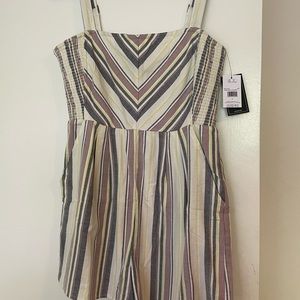 Volcom pastel striped romper